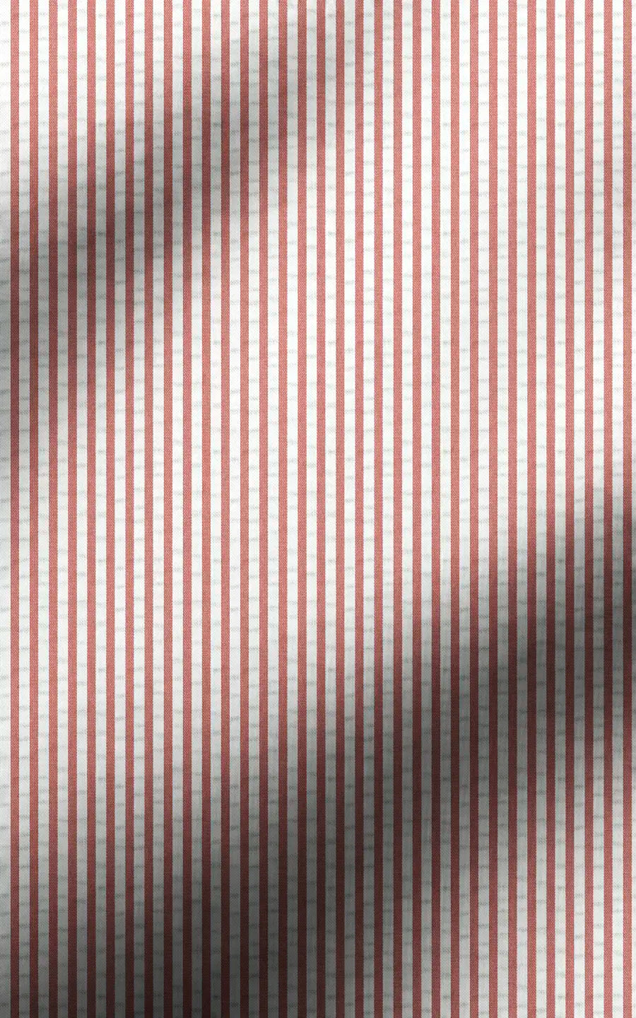 Dusty Red Seersucker Cotton Suit