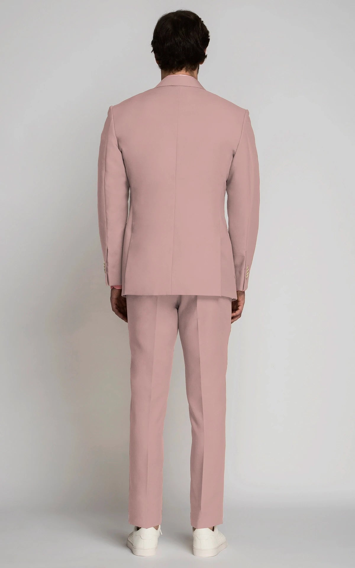 Blush Pink Wool Suit