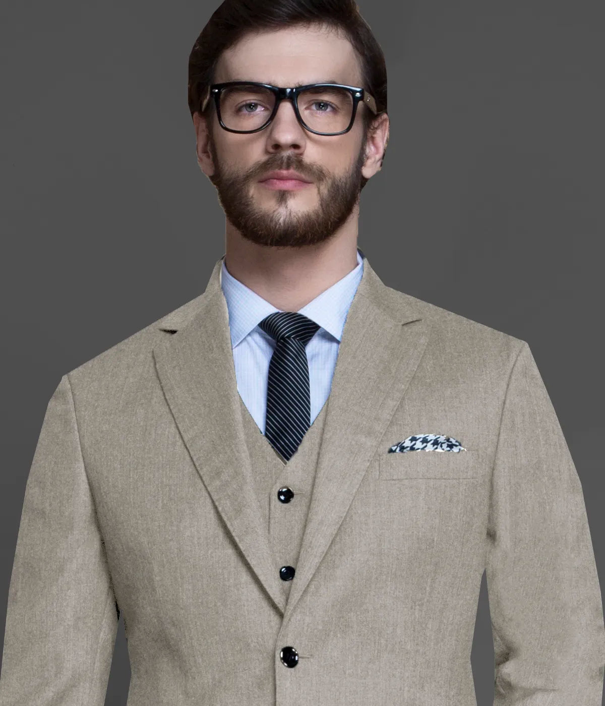 Hampstead Khaki Flannel Suit